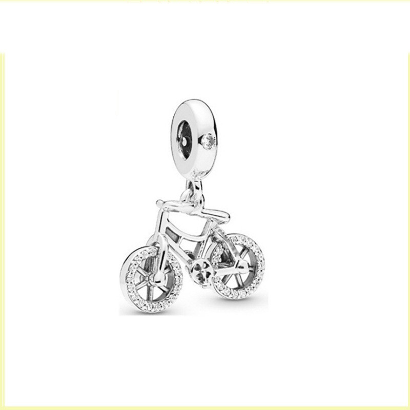 Panjia бяло медно покритие от сребро Направи си сам низ балон с горещ въздух велосипед земя самолет камбана творчески стил мъниста