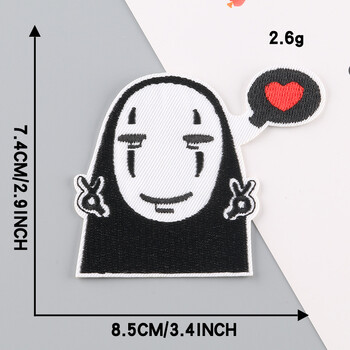 Duoku етикет за компютърна бродерия карикатура аниме стикер за бродерия значка глава аксесоари за облекло кръпка кръпка етикет плат стикер