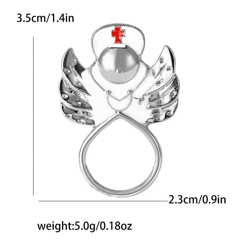 Broșă de înger albă, email, din aliaj creativ, personalitate universală, pentru costum de damă, haină, accesoriu de bijuterii