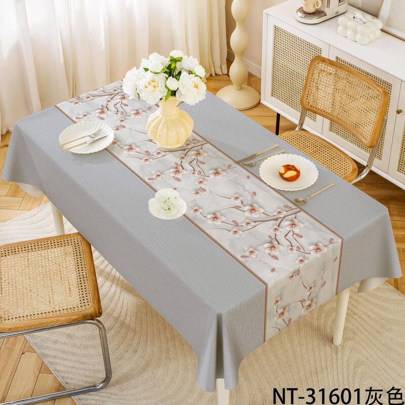 Față de masă ușoară, de lux, de înaltă calitate, de uz casnic, impermeabilă și rezistentă la ulei, în stil ins, față de masă dreptunghiulară pentru masă