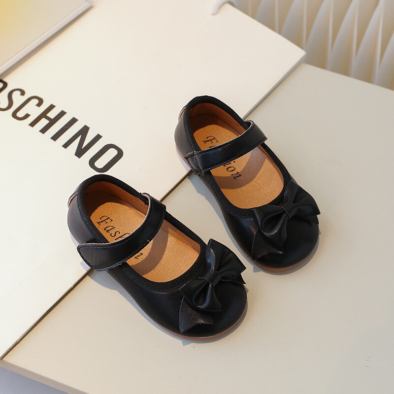 Pavasario ir rudens išpardavimas Naujo stiliaus batai mergaitėms Princess Neslystantis minkštas padas Maži ir vidutiniai vaikiški batai kūdikiams mažiems vaikams odiniai batai vaikams