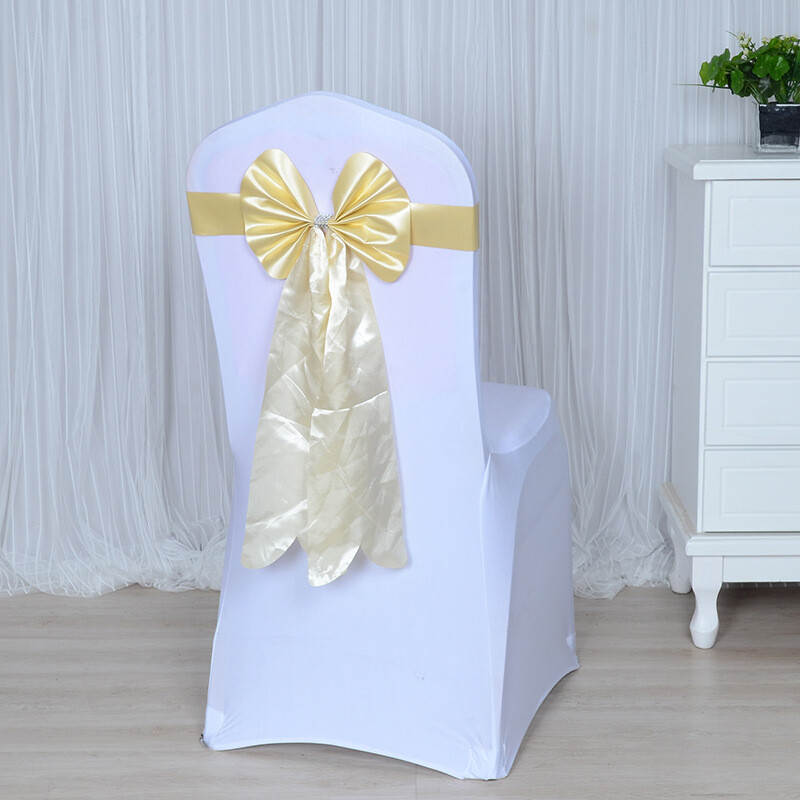Nemokamas elastingas vestuvių viešbučio kėdės užvalkalas, aksesuarai, kėdės dirželiai, kėdės atlošas, gėlė, ilga uodega, kaspinas, lanko apdaila