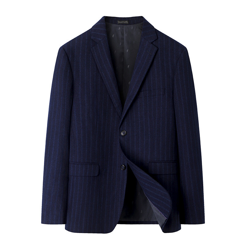 Fat man jesensko novo muško odijelo velike veličine poslovno ležerno odijelo s prugastim printom Muško jednokratno odijelo