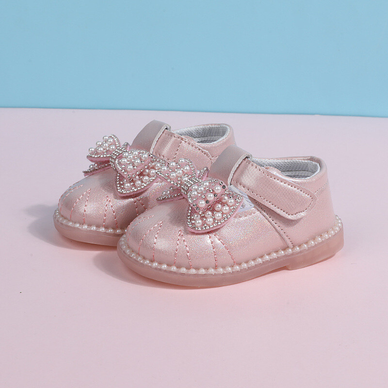 Обувки за принцеси, обувки за момичета, бебешки обувки, обувки за бебета, обувки за малко дете, обувки с мека подметка, малки кожени обувки, детски обувки от естествена кожа 0-1-2 години