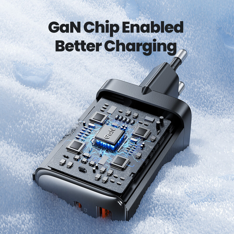 Toocki трипортово супер бързо зареждане 65W зарядно устройство от галиев нитрид, подходящо за зареждане на мобилен телефон Huawei Apple 15 таблет