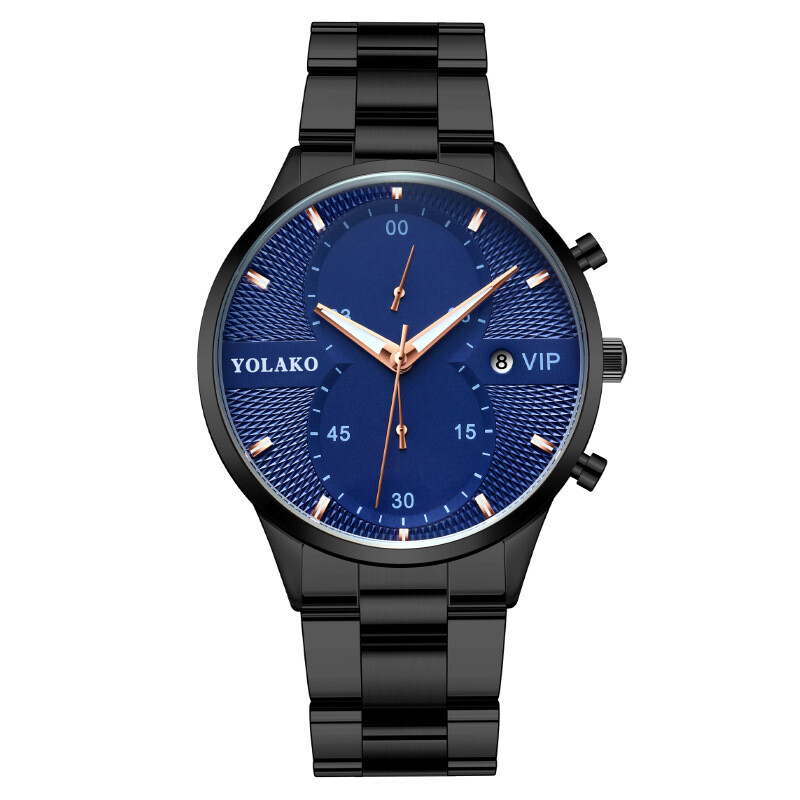 Външна търговия горещо продаван Douyin предаване на живо горещо продаван календар VIP мъжки часовник мъжки часовник със стоманена лента кварцов часовник едно парче дропшиппинг