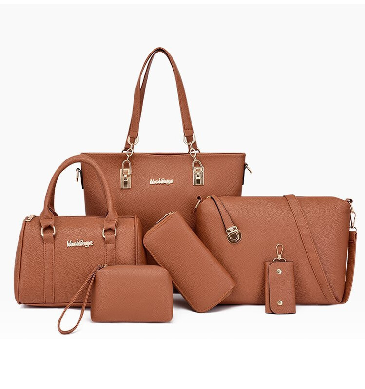 Производители  2023 нова трансгранична тенденция чанта за майка и дете от шест части чанта чанта през рамо чанта месинджър дамска голяма чанта