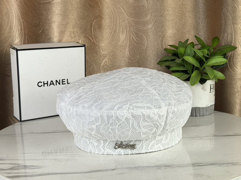 Stil coreean, plasă nouă de dantelă, pălărie cu beretă roșie pentru femei, temperament de primăvară și toamnă, față universală, pălărie mică de artist de modă respirabilă