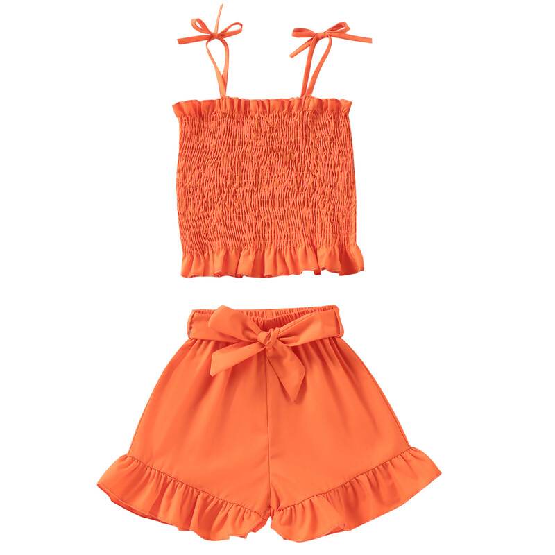 Vasarinė nauja trumpa klostuota maža kamisole liemenė naujas europietiškas ir amerikietiškas plonas apatinis kamisoles šortai dviejų dalių kostiumas