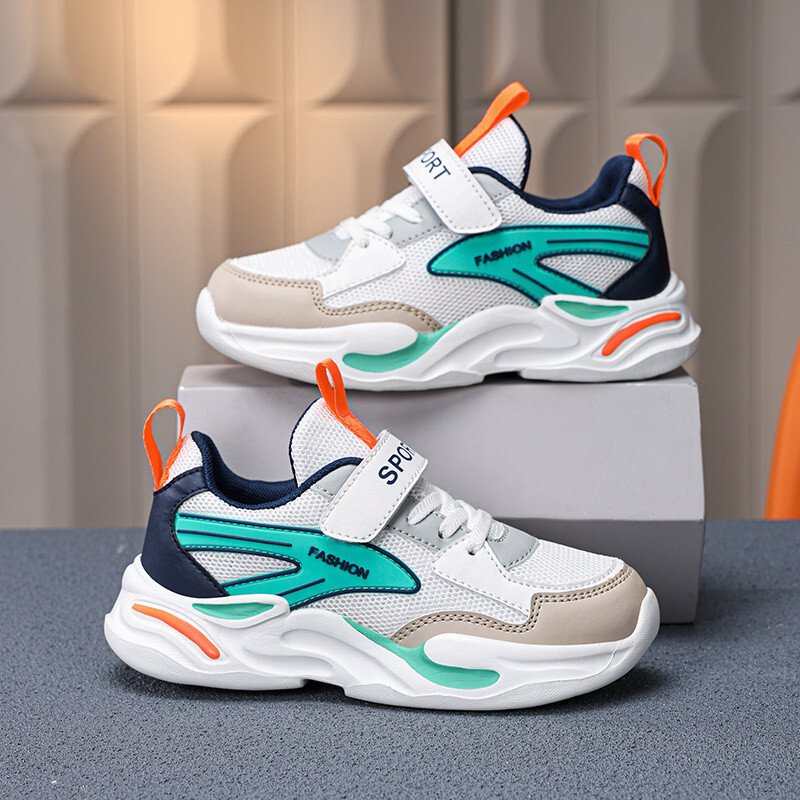 „Clearance Boys Shoes“ mygtukai Sportiniai batai 2025 m. Pavasariniai berniukų batai Neslystantys bėgimo bateliai Itin lengvi minkšti, kvėpuojantys tinkleliai