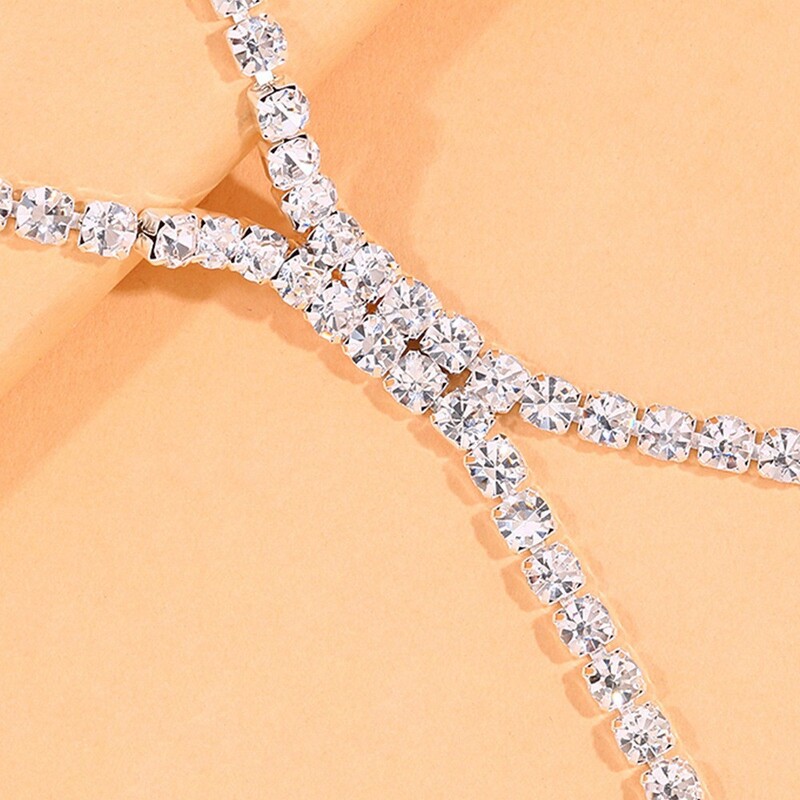 Tarptautinė papuošalų didmeninė prekyba Europos ir Amerikos universalūs paprasti aukštakulniai pėdų papuošalai blizgūs kristalai madingi aksesuarai kulkšnys