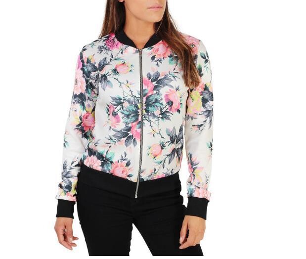 Jachetă de damă de toamnă europeană și americană 2019 cu jachetă de baseball imprimată haină scurtă