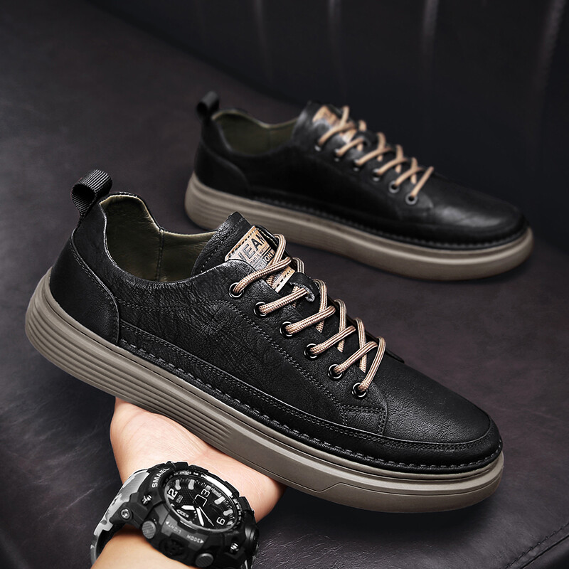 Pantofi pentru bărbați 2024, de iarnă, pentru bucătărie, pantofi anti-alunecare, impermeabili, pantofi casual din piele pentru bărbați, pantofi de lucru negri, protecția muncii, pantofi la modă