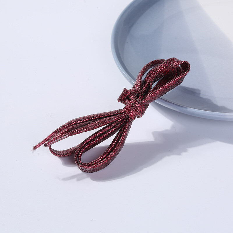 Madingi blizgūs auksiniai perliniai batų raišteliai didmeninė prekyba auksiniai sidabriniai drobiniai batai sportbačiai vyriški ir moteriški modernūs batų raišteliai