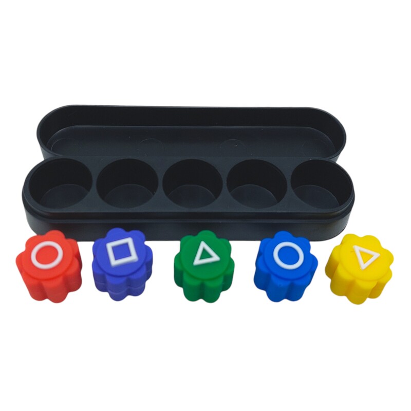 Игрален комплект Gonggi, Squid Game, Гумен, Многоцветен