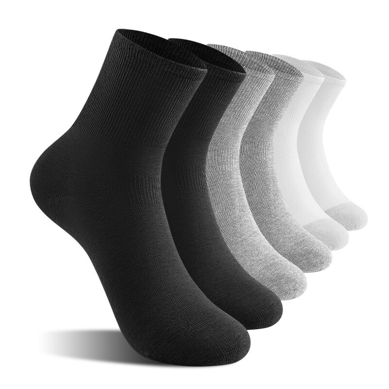 Нови патентовани антибактериални и дезодориращи чорапи за мъже, есен и зима Австралийски памучни големи свободни чорапи за мъже и жени Дълги чорапи без кости