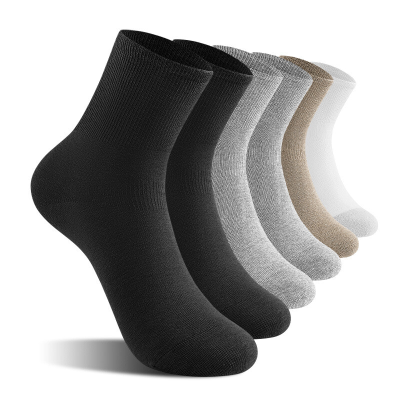 Нови патентовани антибактериални и дезодориращи чорапи за мъже, есен и зима Австралийски памучни големи свободни чорапи за мъже и жени Дълги чорапи без кости