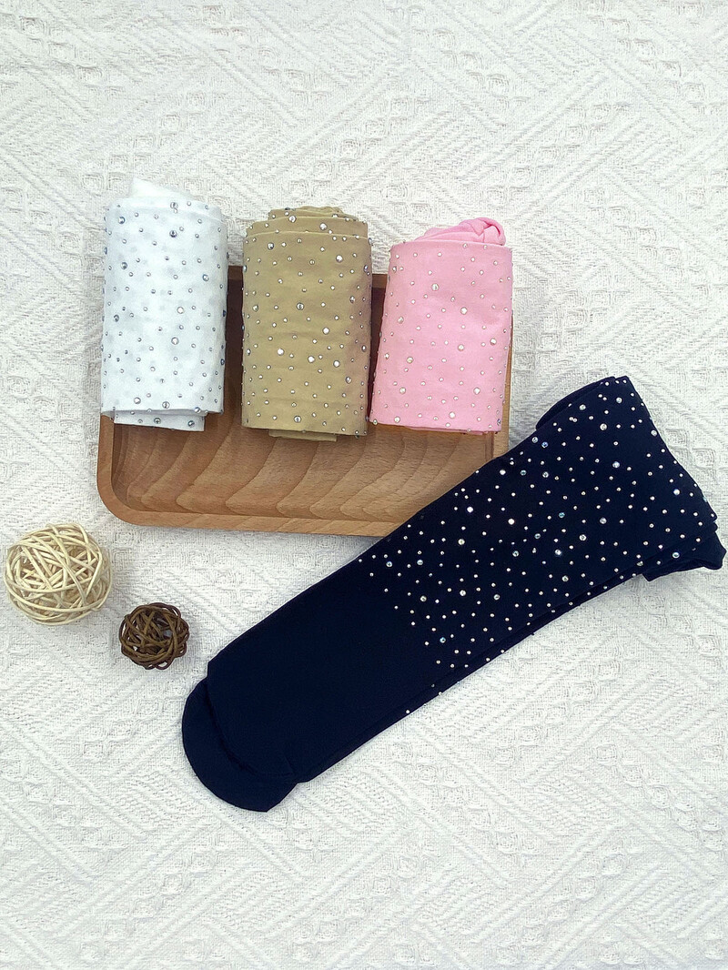 Colanți de modă cu diamante fierbinți de primăvară și vară pentru fete Colanți pentru copii cu decorațiuni de diamante șosete de dans de culoare bomboană pentru fete