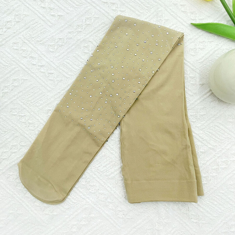 Colanți de modă cu diamante fierbinți de primăvară și vară pentru fete Colanți pentru copii cu decorațiuni de diamante șosete de dans de culoare bomboană pentru fete