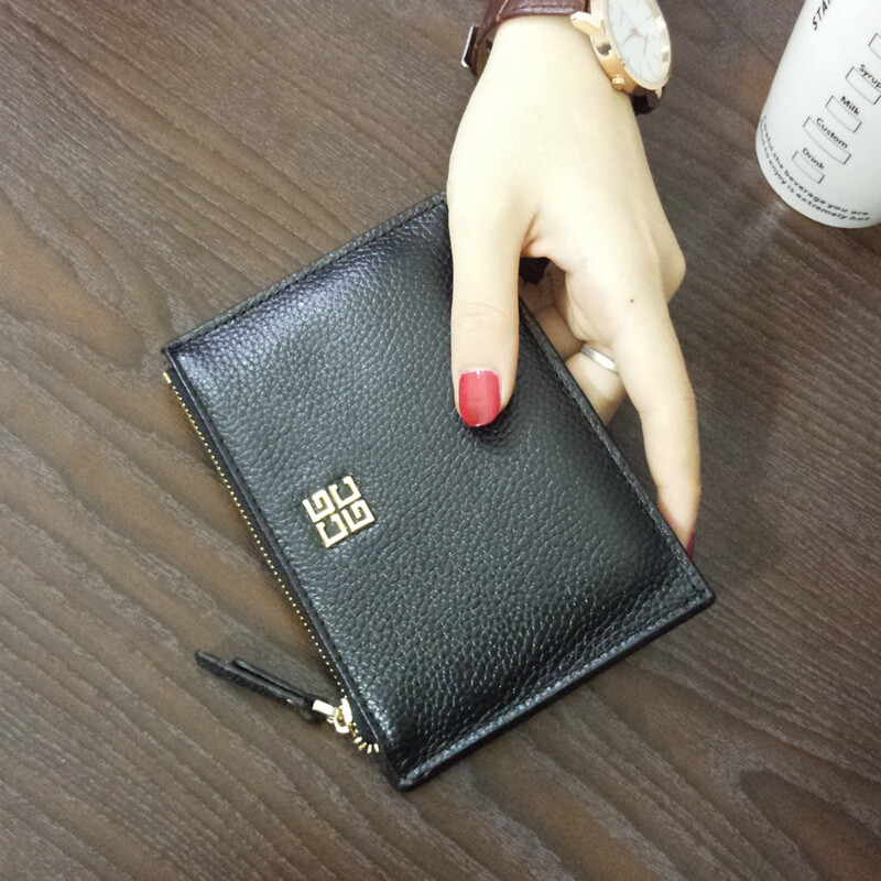 2025 Нов Европейски и Американски слот за много карти Поставка за карти от телешка кожа Дамска ултратънка поставка за карти с цип Портмоне за монети Дамска поставка за карти