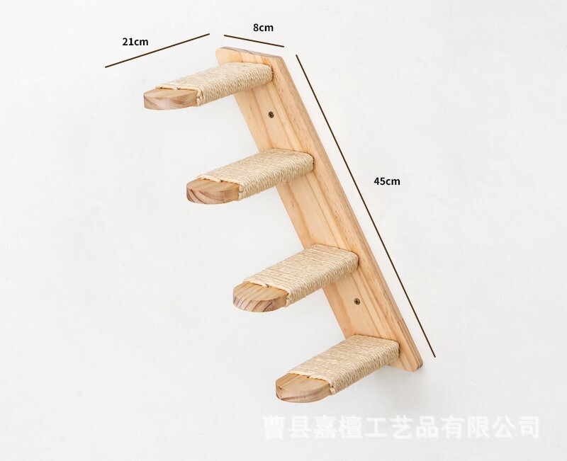 Ново стенно дървено котешко легло домашни консумативи за домашни любимци котешки играчки творческо място дървена катерушка за котки