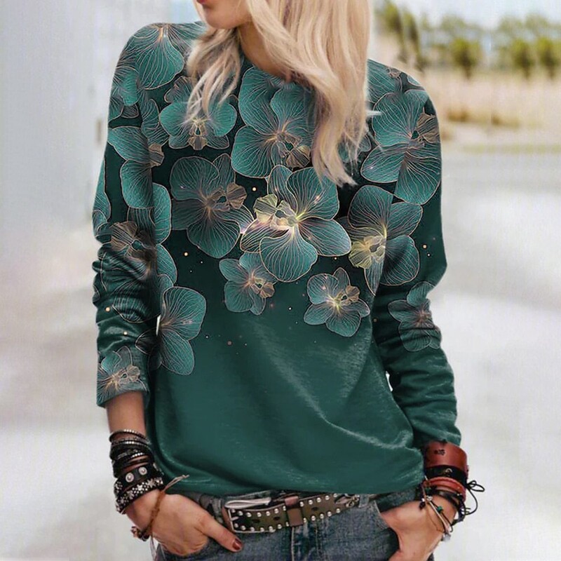 Модни дамски суитшърти голям размер 2023 нови дамски горнища източник фабричен произволен модел дизайн външнотърговски суичър