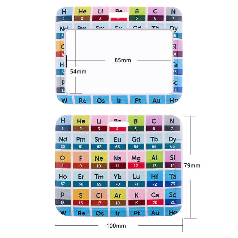 Periodiskās tabulas štrope mobilajam tālrunim USB zibatmiņas diska ID kameras durvju etiķete piekarināma atslēgu piekariņa poliestera lente Jauna