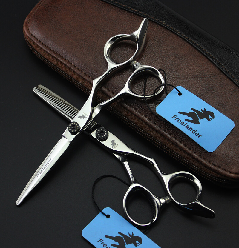 6,0 colio importuota didelė žiedinė rankena kirpyklų žirklės kirpyklos žirklės plokščios žirklės dantų žirklės