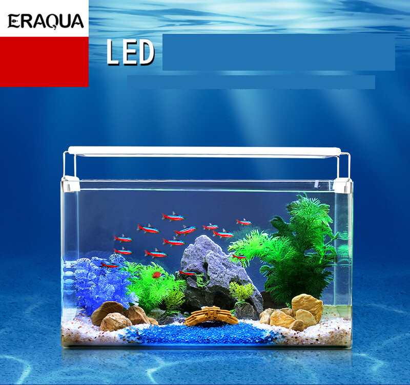 Tarpvalstybinė LED akvariumo lempa, segtukas, šviesa, ištraukiamas akvariumo apkabos apšvietimas, šešios akvariumo apšvietimo eilės, vandens žolės šviesa, spalvinga LED šviesa