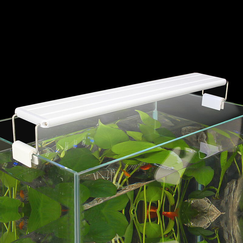 Tarpvalstybinė LED akvariumo lempa, segtukas, šviesa, ištraukiamas akvariumo apkabos apšvietimas, šešios akvariumo apšvietimo eilės, vandens žolės šviesa, spalvinga LED šviesa