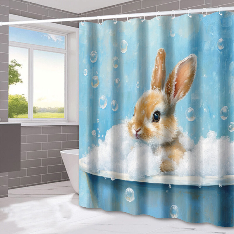 Tarpvalstybinė dušo užuolaida Velykų festivalio dekoravimas dušo užuolaidos namų vonios kambario sauso ir drėgno atskyrimo dušo užuolaidos vandeniui atsparios dušo užuolaidos