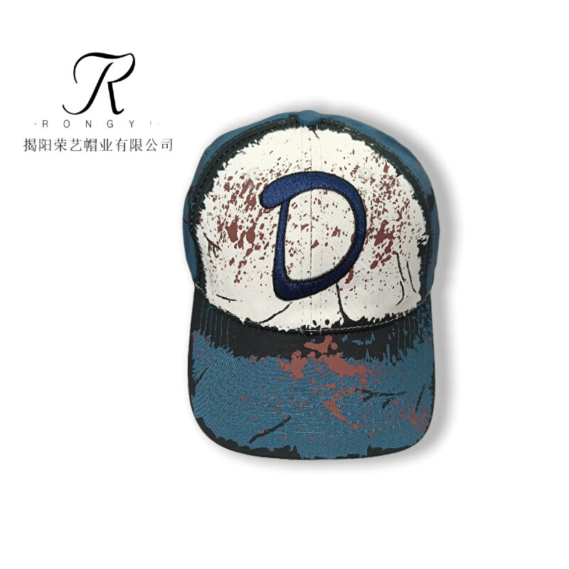 Karštas tarpvalstybinis išpardavimas „The Walking Dead Game“ anime, vyrų ir moterų išsiuvinėta D beisbolo kepuraite