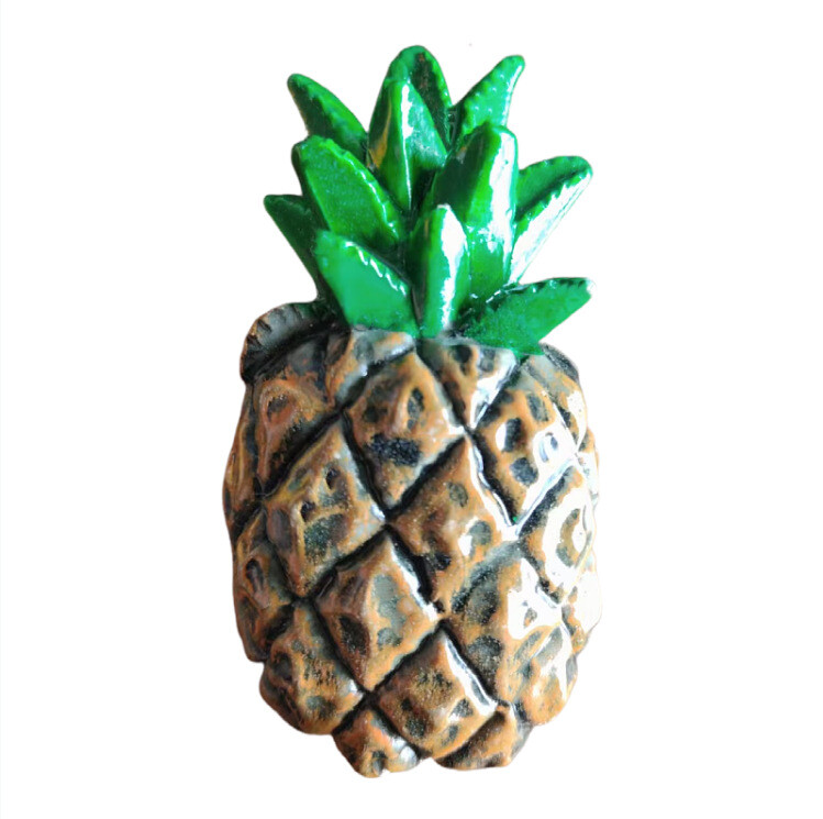 Μεγάλη προσομοίωση ανανάς μαγνήτης ψυγείου 3d τρισδιάστατο jackfruit πορτοκαλί μαγνητικό αυτοκόλλητο μήνυμα μαγνήτης