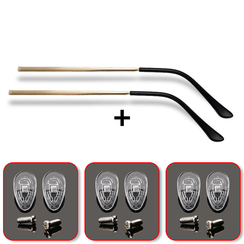 Keičiami akinių kojelės Universalūs trumparegystė metaliniai akinių rėmeliai aksesuarai akiniai kojelės akinių poros kojelės su vienu dantu sugedęs remontas