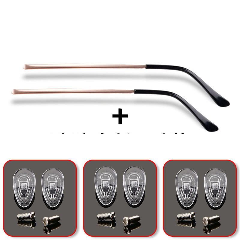 Keičiami akinių kojelės Universalūs trumparegystė metaliniai akinių rėmeliai aksesuarai akiniai kojelės akinių poros kojelės su vienu dantu sugedęs remontas