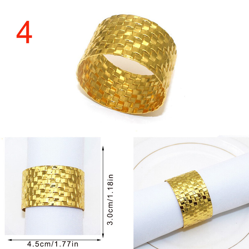 Viešbutis Vakarų maistas metalinis servetėlių sagtis servetėlių žiedas 6vnt servetėlių žiedas auksinis servetėlių žiedas rankšluostis sagtis servetėlių žiedas 