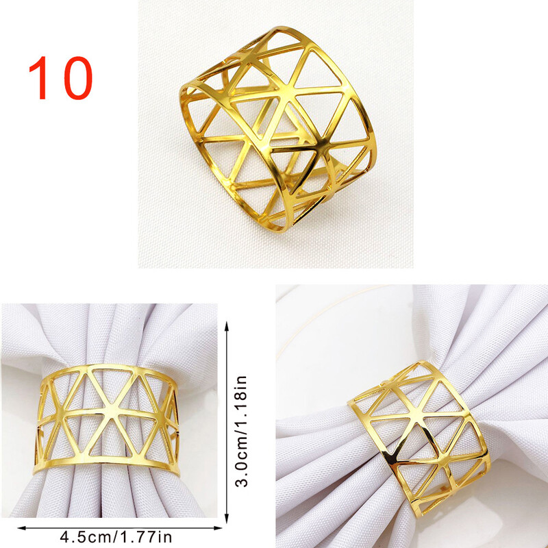 Viešbutis Vakarų maistas metalinis servetėlių sagtis servetėlių žiedas 6vnt servetėlių žiedas auksinis servetėlių žiedas rankšluostis sagtis servetėlių žiedas 