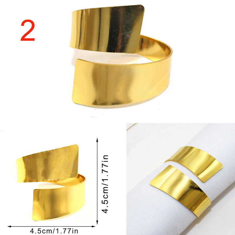 Viešbutis Vakarų maistas metalinis servetėlių sagtis servetėlių žiedas 6vnt servetėlių žiedas auksinis servetėlių žiedas rankšluostis sagtis servetėlių žiedas 