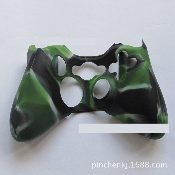 Xbox360 kontroler za igre Kamuflažni silikonski poklopac 360 žičano i bežično zaštitni poklopac protiv klizanja, otporan na znoj i prašinu