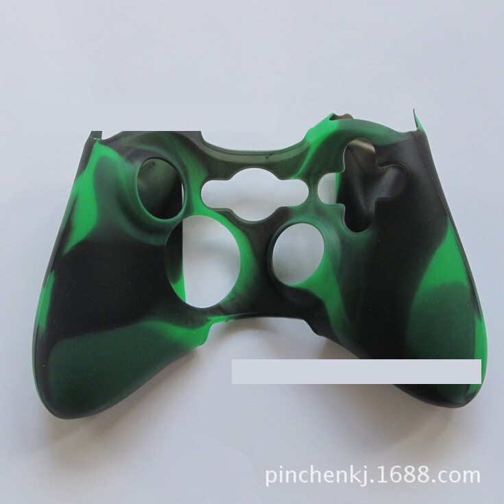 Xbox360 kontroler za igre Kamuflažni silikonski poklopac 360 žičano i bežično zaštitni poklopac protiv klizanja, otporan na znoj i prašinu