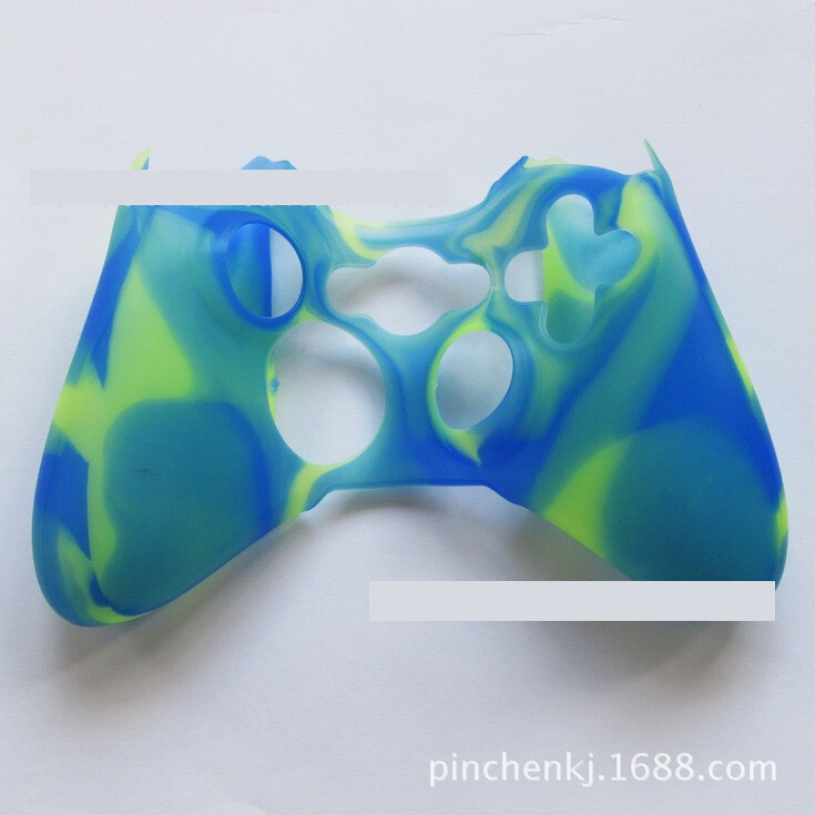 Xbox360 kontroler za igre Kamuflažni silikonski poklopac 360 žičano i bežično zaštitni poklopac protiv klizanja, otporan na znoj i prašinu