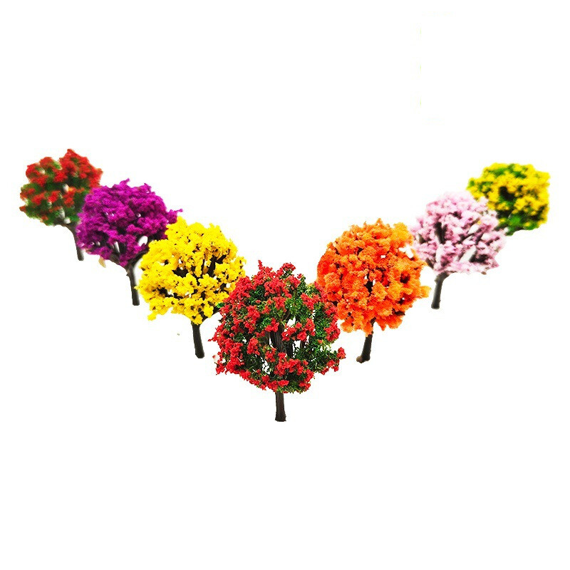 Valmis mudel põõsas lillepuu 1tk käsitsi valmistatud minisimulatsioon mikromaastik väike puu liivalaud hoone ökoloogiline kunst haljastus võltspuu