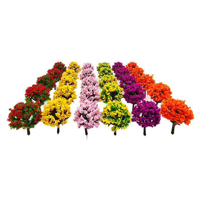 Valmis mudel põõsas lillepuu 1tk käsitsi valmistatud minisimulatsioon mikromaastik väike puu liivalaud hoone ökoloogiline kunst haljastus võltspuu