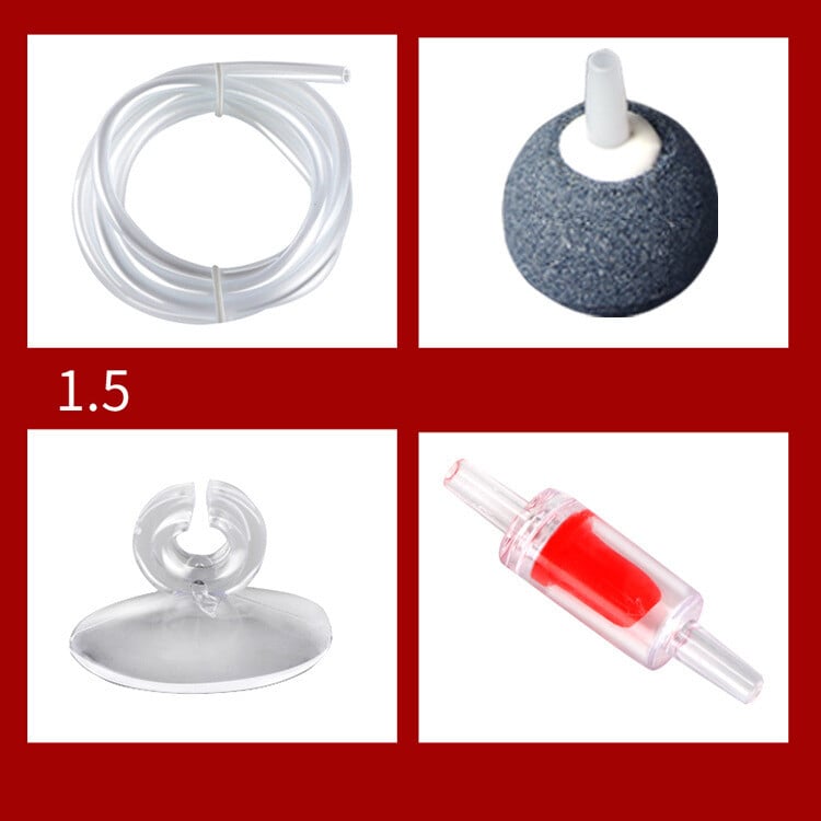 Akvaariumi hapnikutoru, tagasilöögiklapp, reguleerimisventiil, kolmesuunaline ühendus, mullikivi, mulliplaat, nano gaasiplaat, läbipaistev iminapp