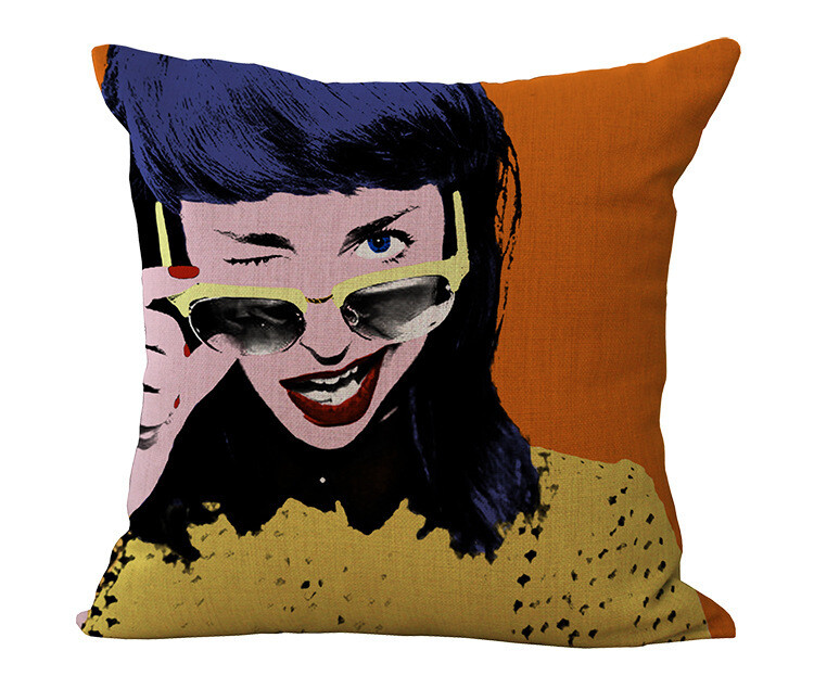 Față de pernă de lenjerie de canapea din desene animate în stil american în stil american