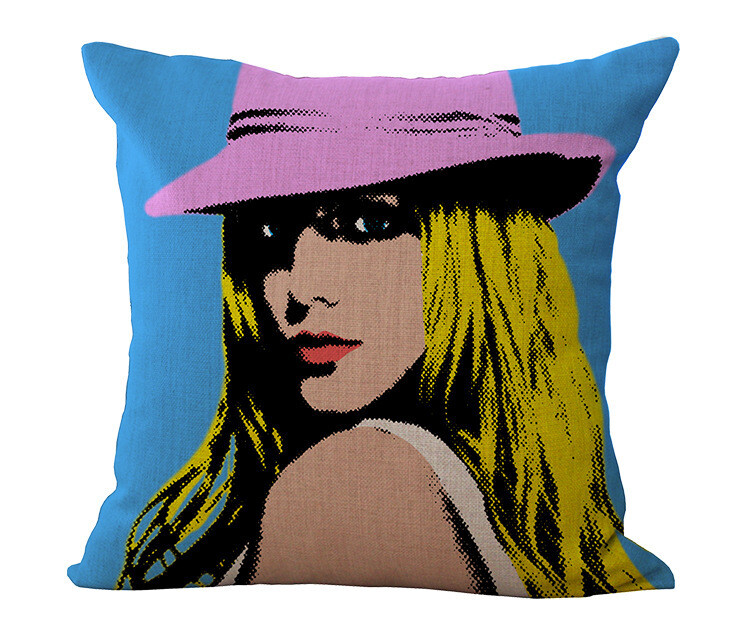 Față de pernă de lenjerie de canapea din desene animate în stil american în stil american