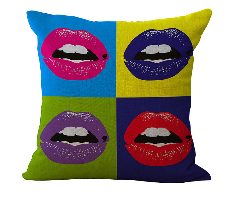 Față de pernă de lenjerie de canapea din desene animate în stil american în stil american