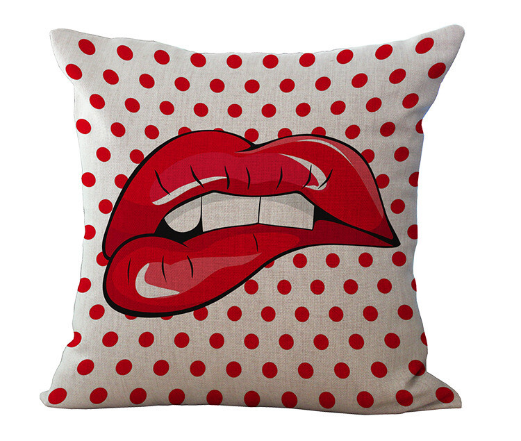 Față de pernă de lenjerie de canapea din desene animate în stil american în stil american