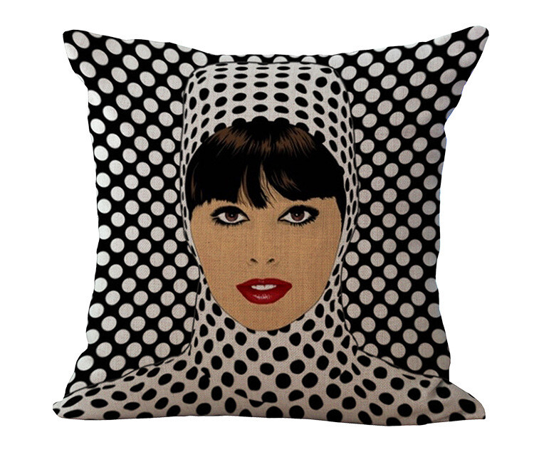 Față de pernă de lenjerie de canapea din desene animate în stil american în stil american