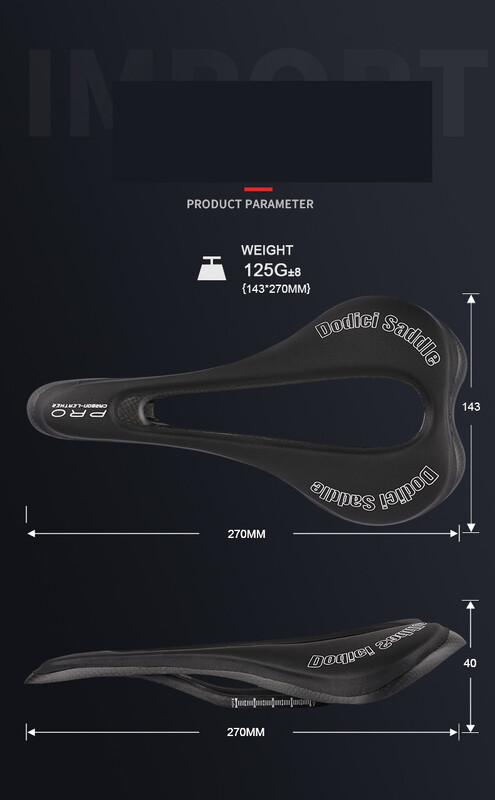 DODICI ülikerge süsinikkiust EVA istmekott, suur õõnes padi, maastikuratta istmekott reisikott 120g